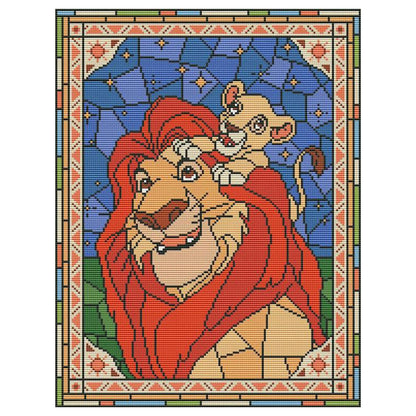 Anime - 11CT Stamped Cross Stitch 30*40CM