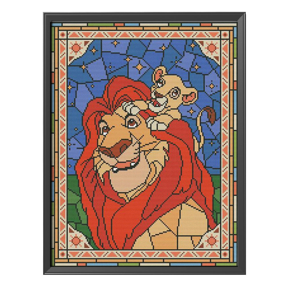Anime - 11CT Stamped Cross Stitch 30*40CM