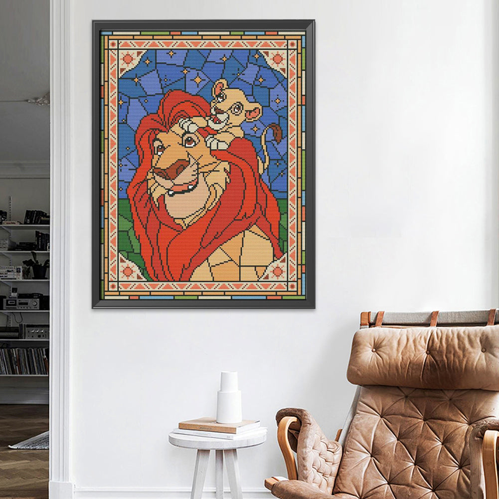 Anime - 11CT Stamped Cross Stitch 30*40CM