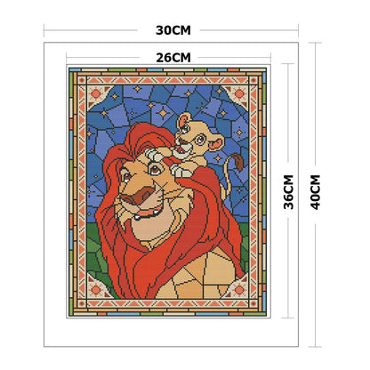 Anime - 11CT Stamped Cross Stitch 30*40CM