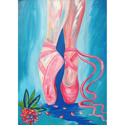 Ballet Dancing - Full Round Drill Diamond Painting 30*40CM