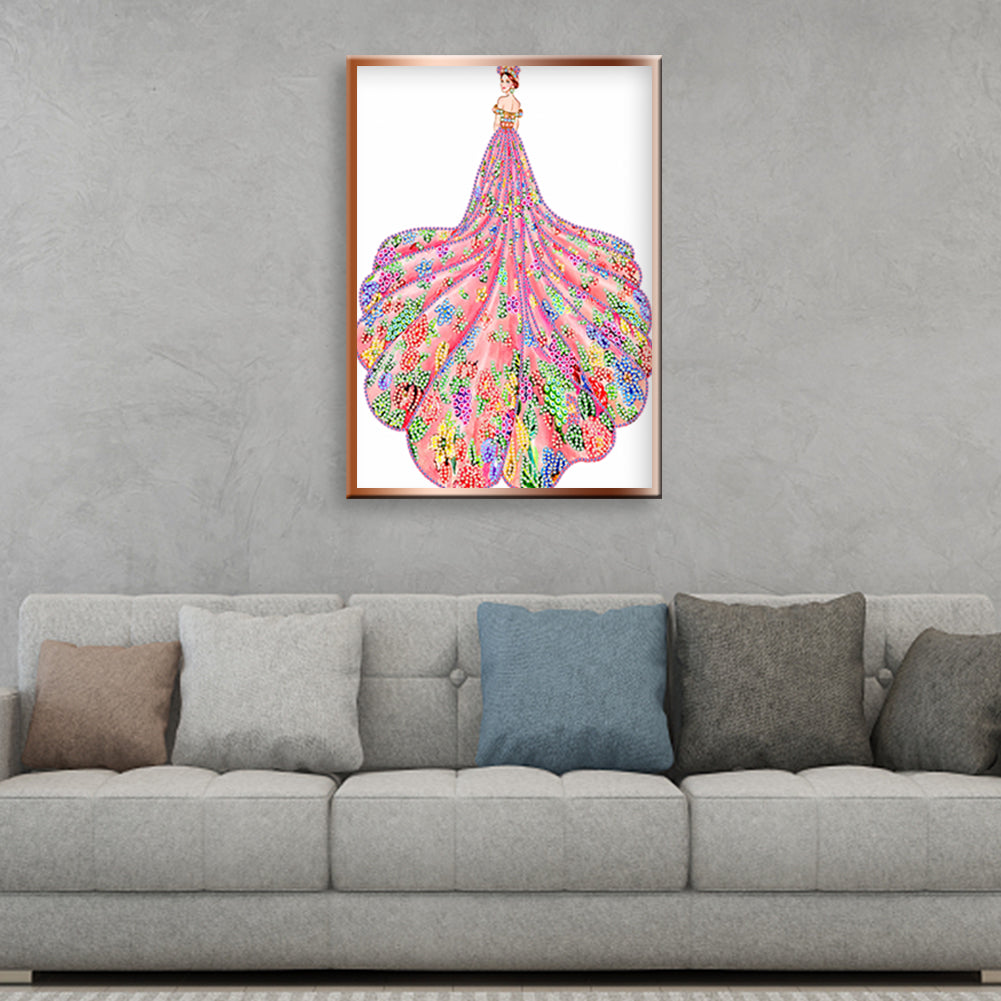 Girl - Special Shaped Drill Diamond Paintng 30*40CM