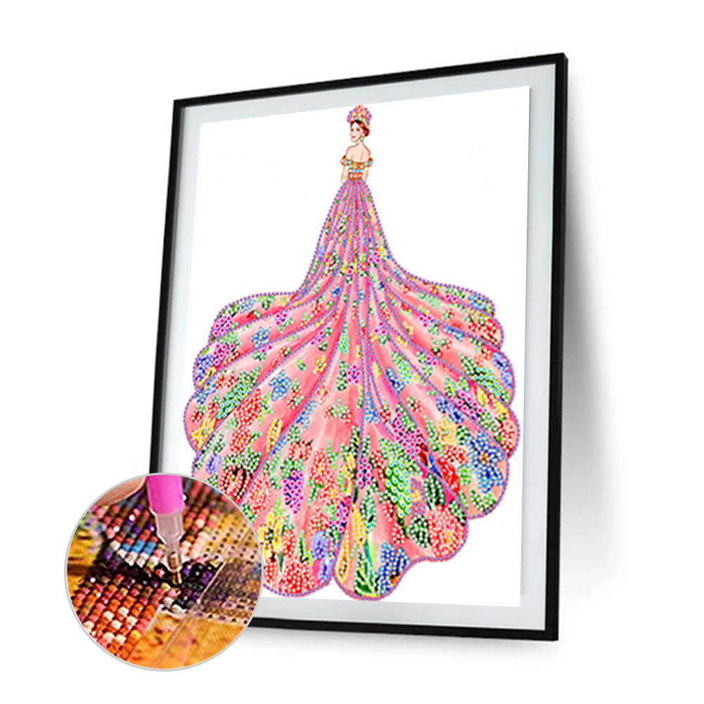 Girl - Special Shaped Drill Diamond Paintng 30*40CM