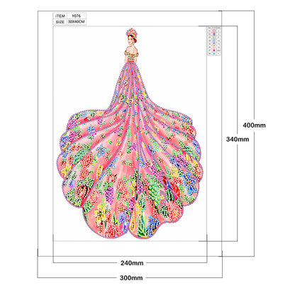 Girl - Special Shaped Drill Diamond Paintng 30*40CM
