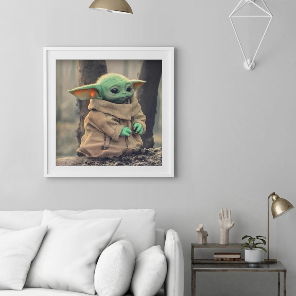 Cartoon Yoda - Full Round Drill Diamond Painting 30*30CM
