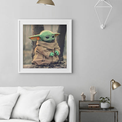 Cartoon Yoda - Full Round Drill Diamond Painting 30*30CM