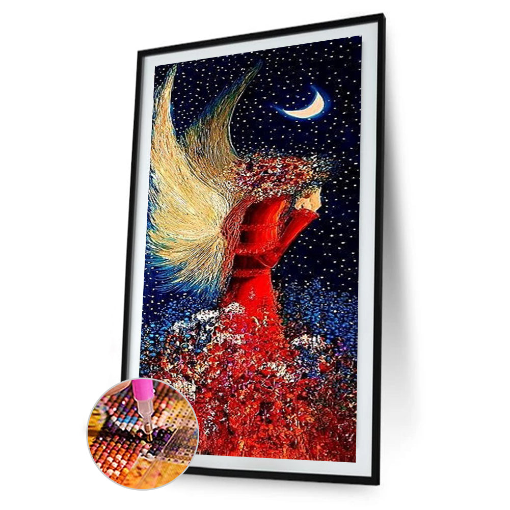 Abstract Angel - Full Round Drill Diamond Painting 30*60CM