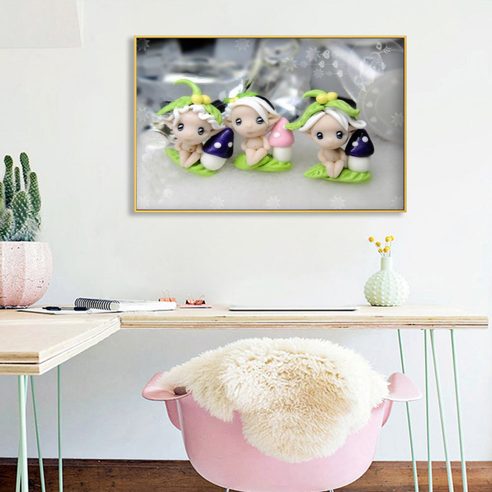 Cartoon Dolls - Full Round Drill Diamond Painting 40*30CM