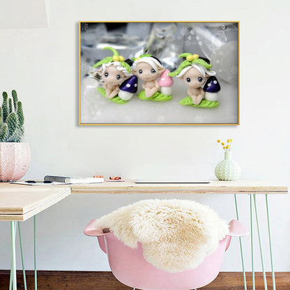 Cartoon Dolls - Full Round Drill Diamond Painting 40*30CM