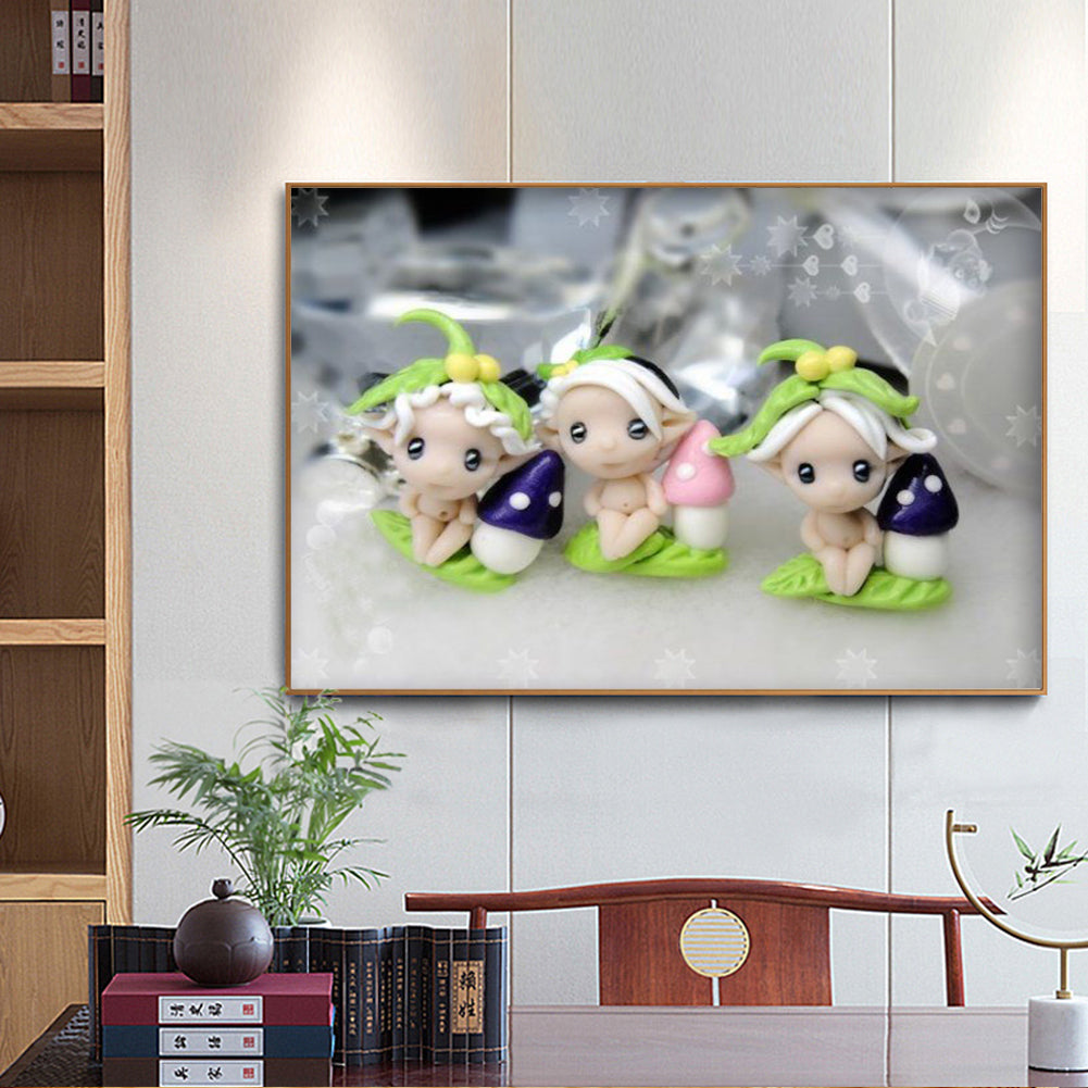 Cartoon Dolls - Full Round Drill Diamond Painting 40*30CM