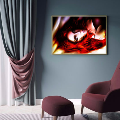 Girl - Full Round Drill Diamond Painting 40*30CM