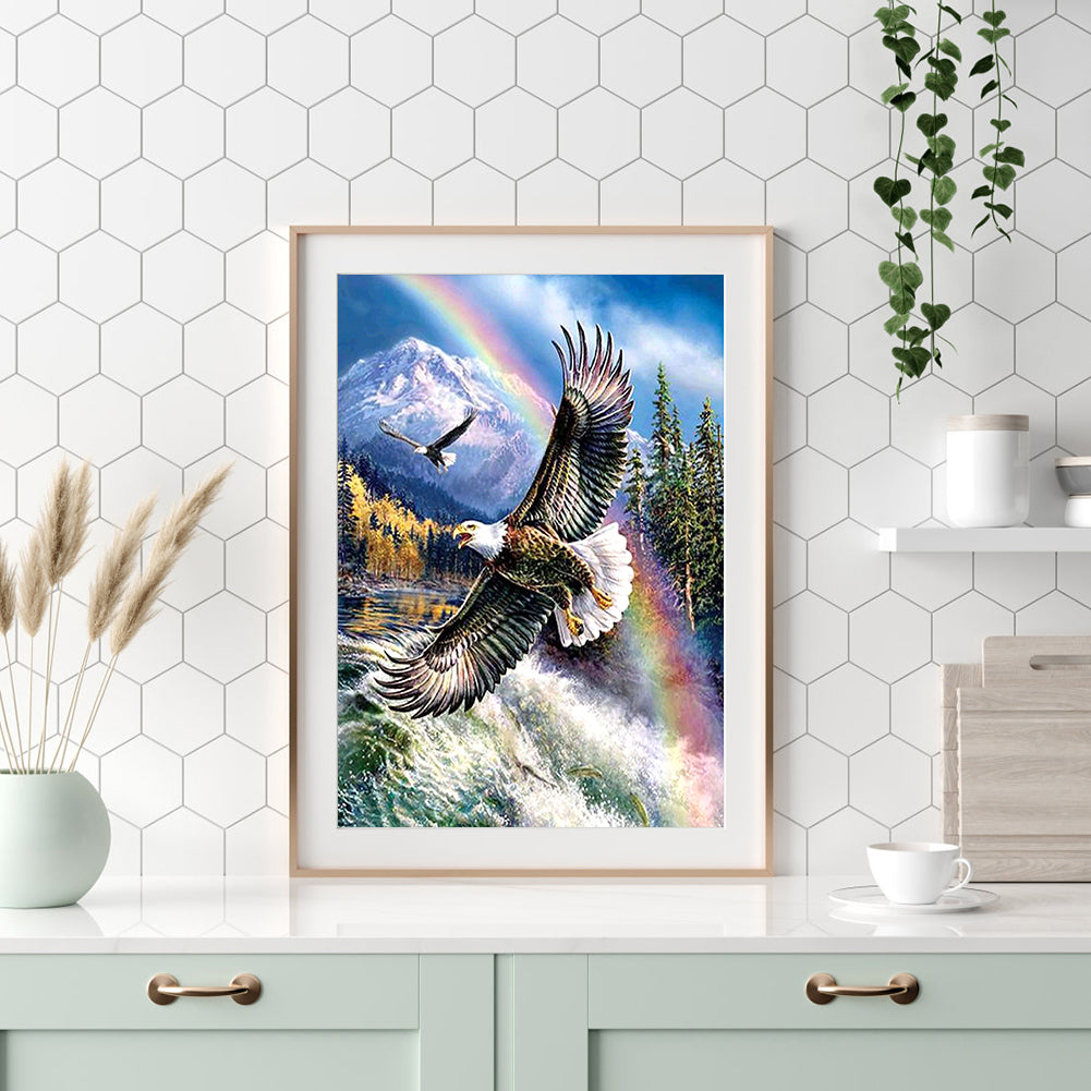 Flying Eagle - Full Round Drill Diamond Painting 30*40CM