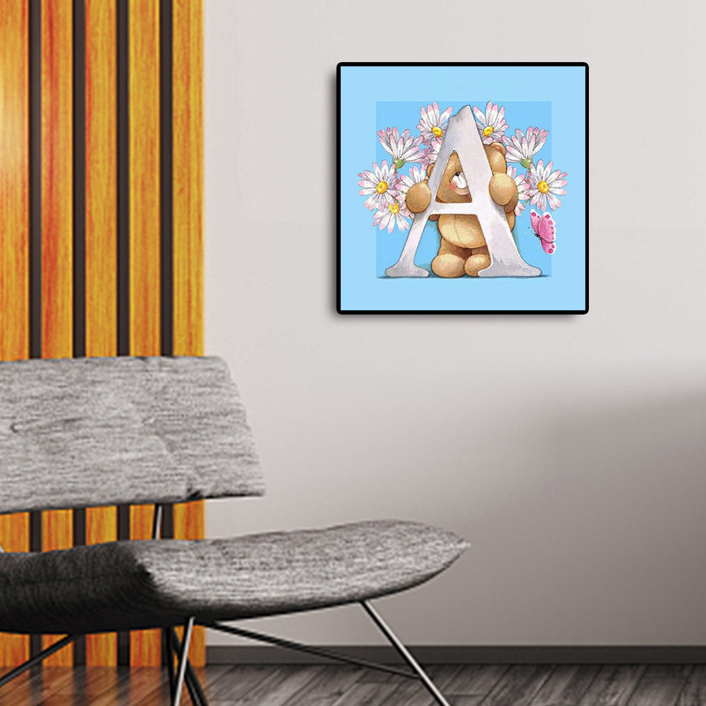 Cartoon Bear - Full Round Drill Diamond Painting 30*30CM