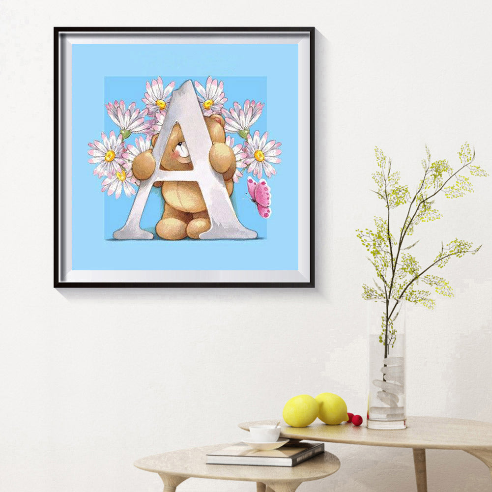 Cartoon Bear - Full Round Drill Diamond Painting 30*30CM