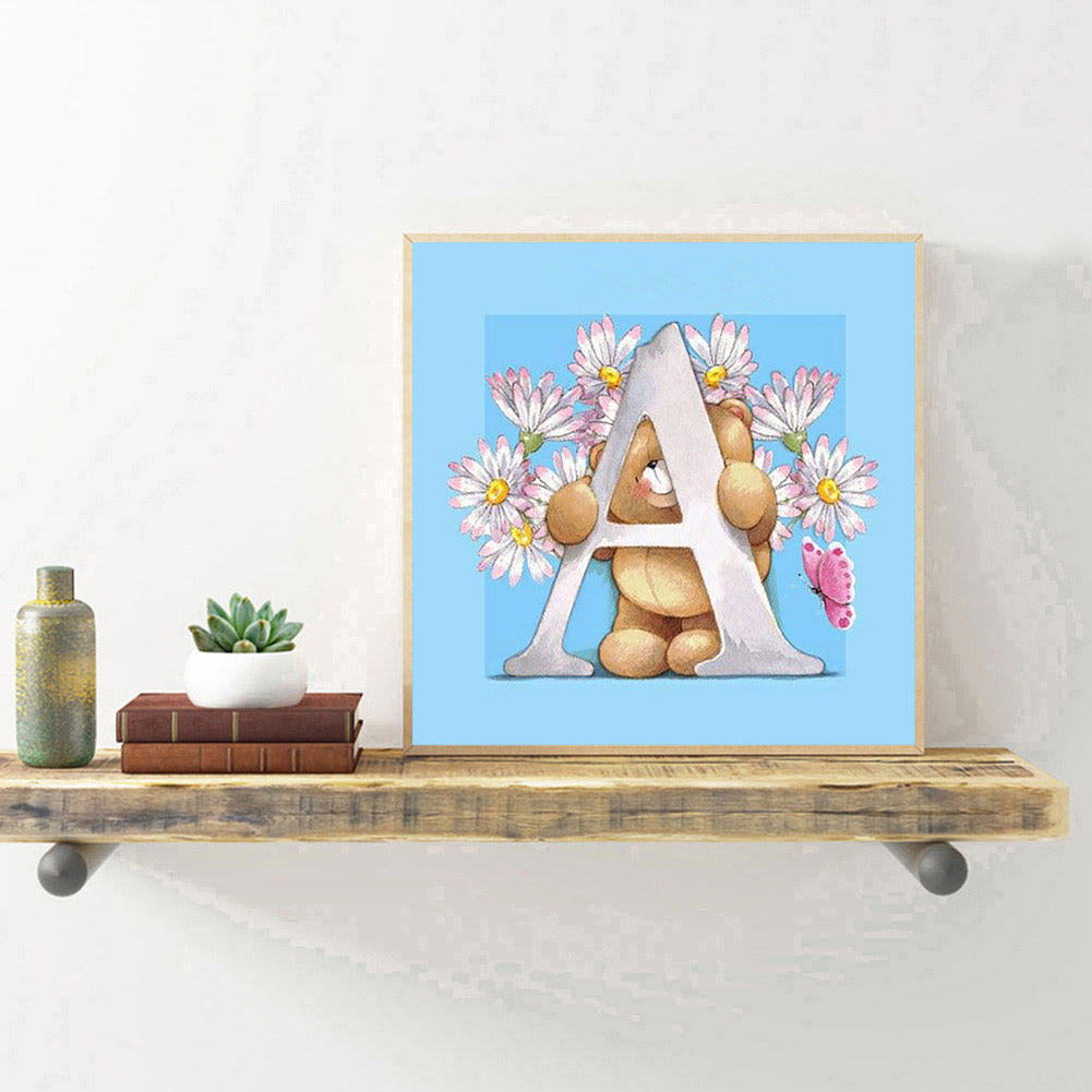 Cartoon Bear - Full Round Drill Diamond Painting 30*30CM