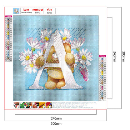 Cartoon Bear - Full Round Drill Diamond Painting 30*30CM