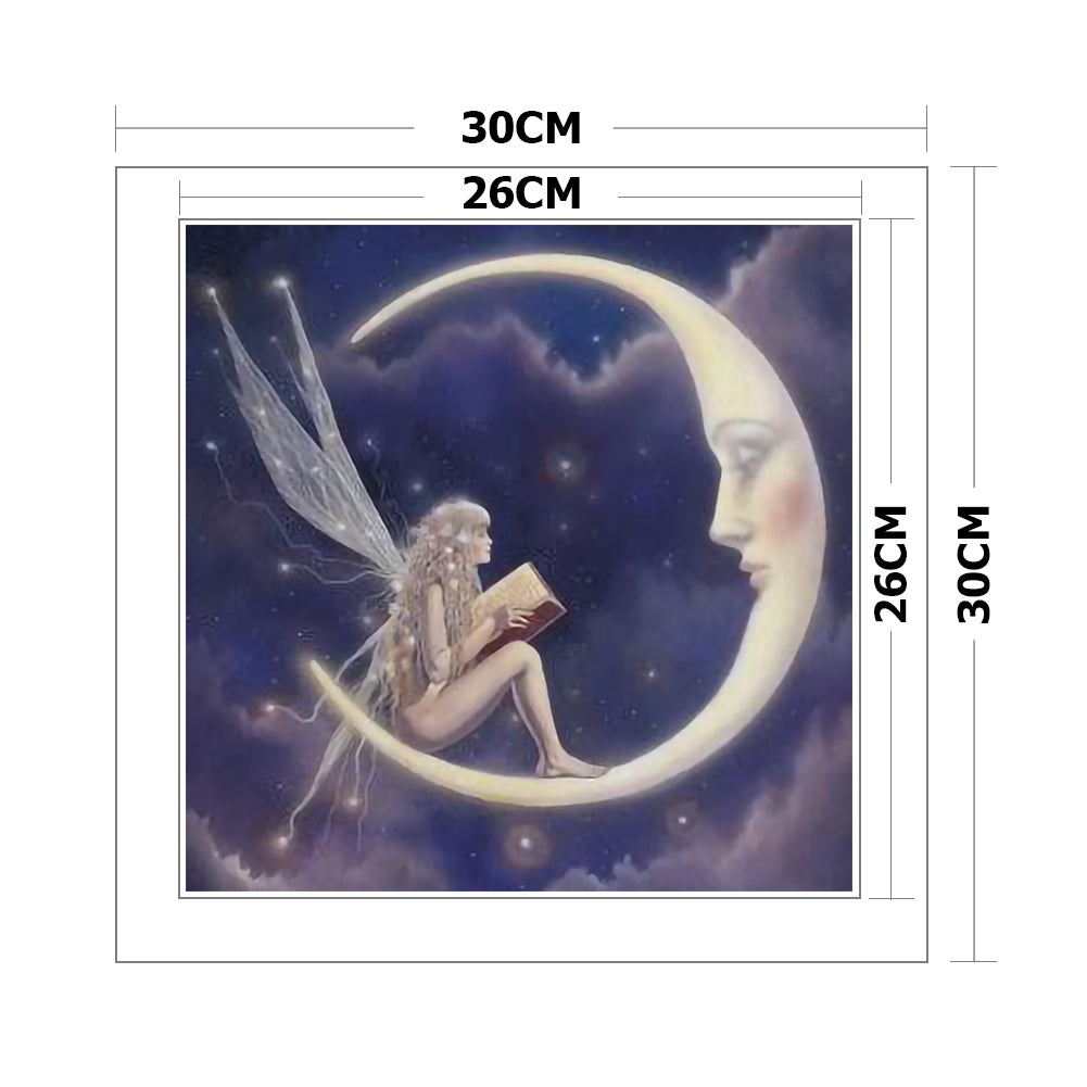 Butterfly Girl - 11CT Stamped Cross Stitch 30*30CM