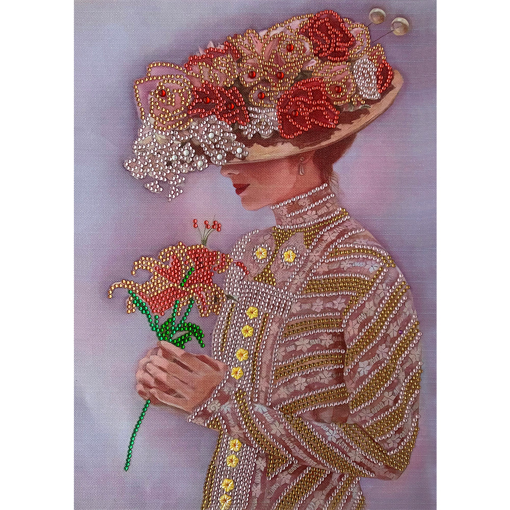 Lady - Special Shaped Drill Diamond Paintng 30*40CM