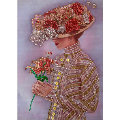 Lady - Special Shaped Drill Diamond Paintng 30*40CM