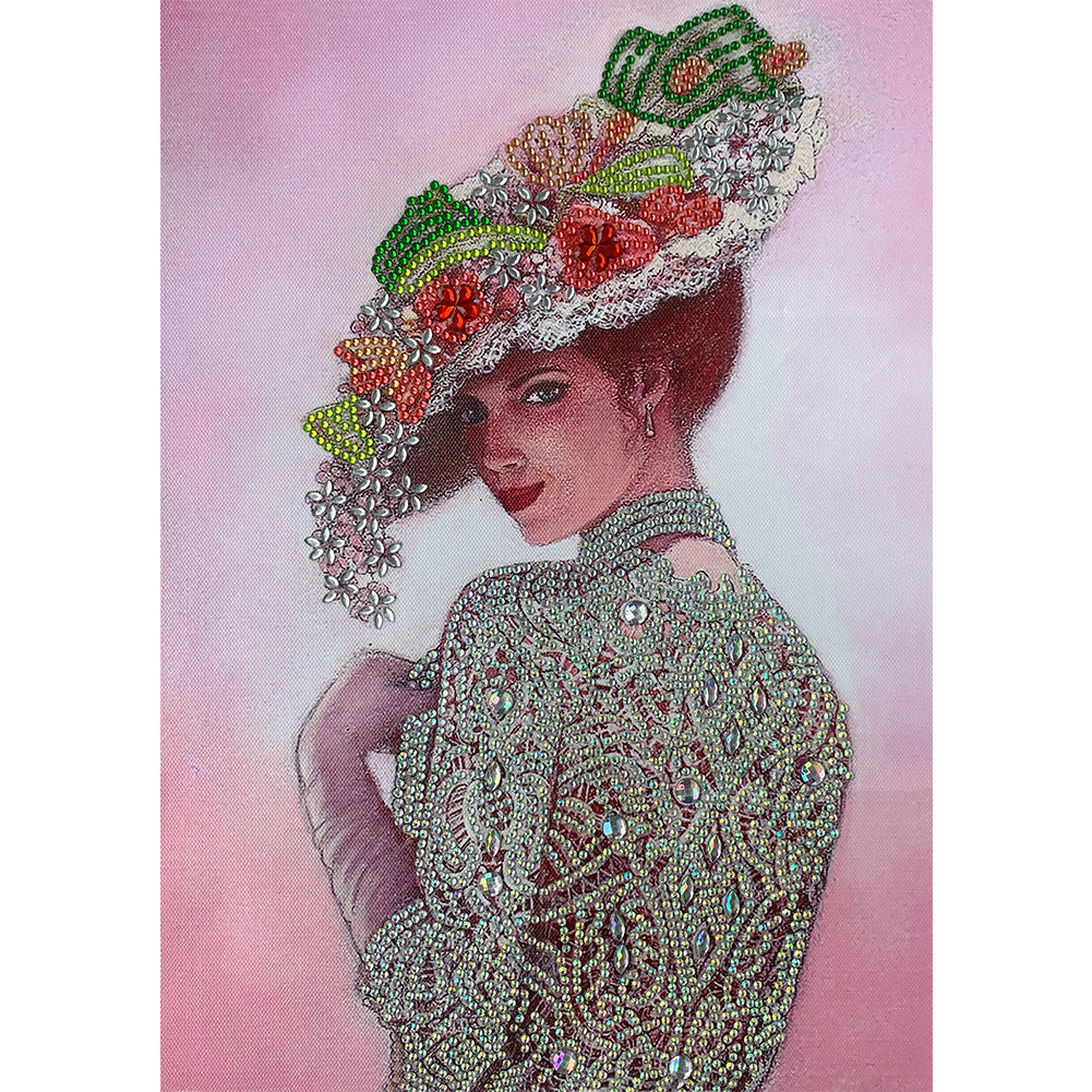 Lady - Special Shaped Drill Diamond Paintng 30*40CM