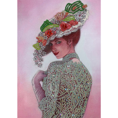 Lady - Special Shaped Drill Diamond Paintng 30*40CM