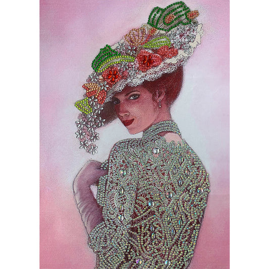 Lady - Special Shaped Drill Diamond Paintng 30*40CM