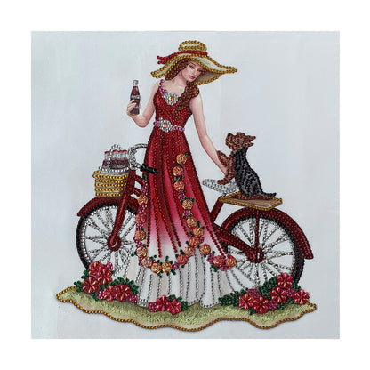 Dress Lady - Special Shaped Drill Diamond Paintng 35*35CM