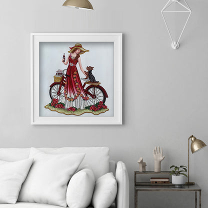 Dress Lady - Special Shaped Drill Diamond Paintng 35*35CM