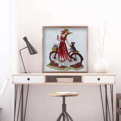 Dress Lady - Special Shaped Drill Diamond Paintng 35*35CM