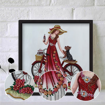 Dress Lady - Special Shaped Drill Diamond Paintng 35*35CM