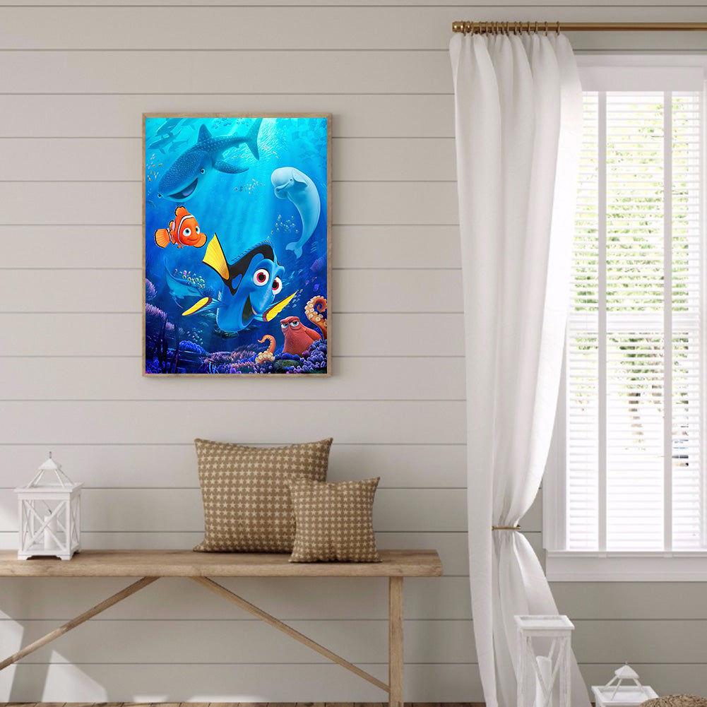 Cartoon Ocean - Full Round Drill Diamond Painting 30*40CM
