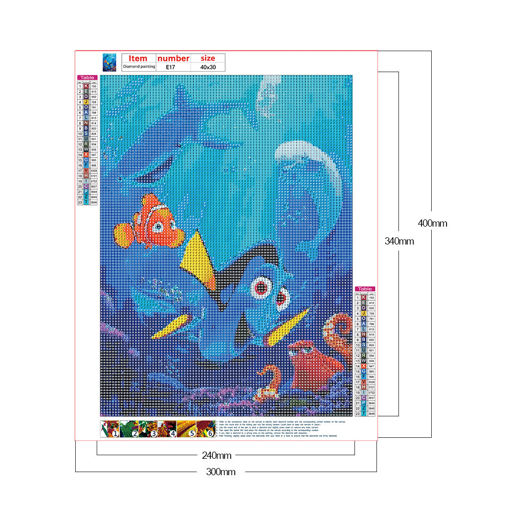 Cartoon Ocean - Full Round Drill Diamond Painting 30*40CM