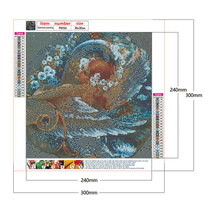 Swan Girl - Full Round Drill Diamond Painting 30*30CM
