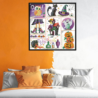 Halloween Day - 11CT Stamped Cross Stitch 41*41CM