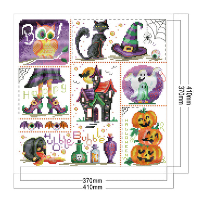 Halloween Day - 11CT Stamped Cross Stitch 41*41CM