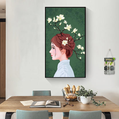 Girl - Full Round Drill Diamond Painting 30*50CM