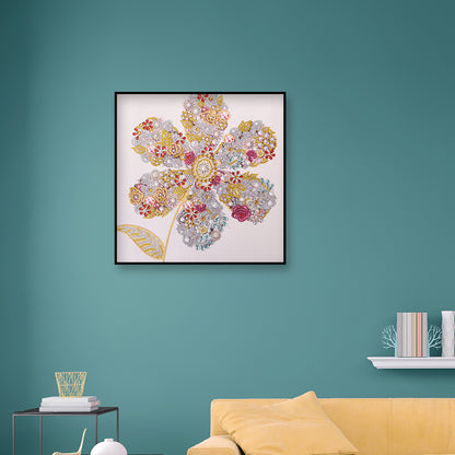 Flowers - Special Shaped Drill Diamond Paintng 35*35CM