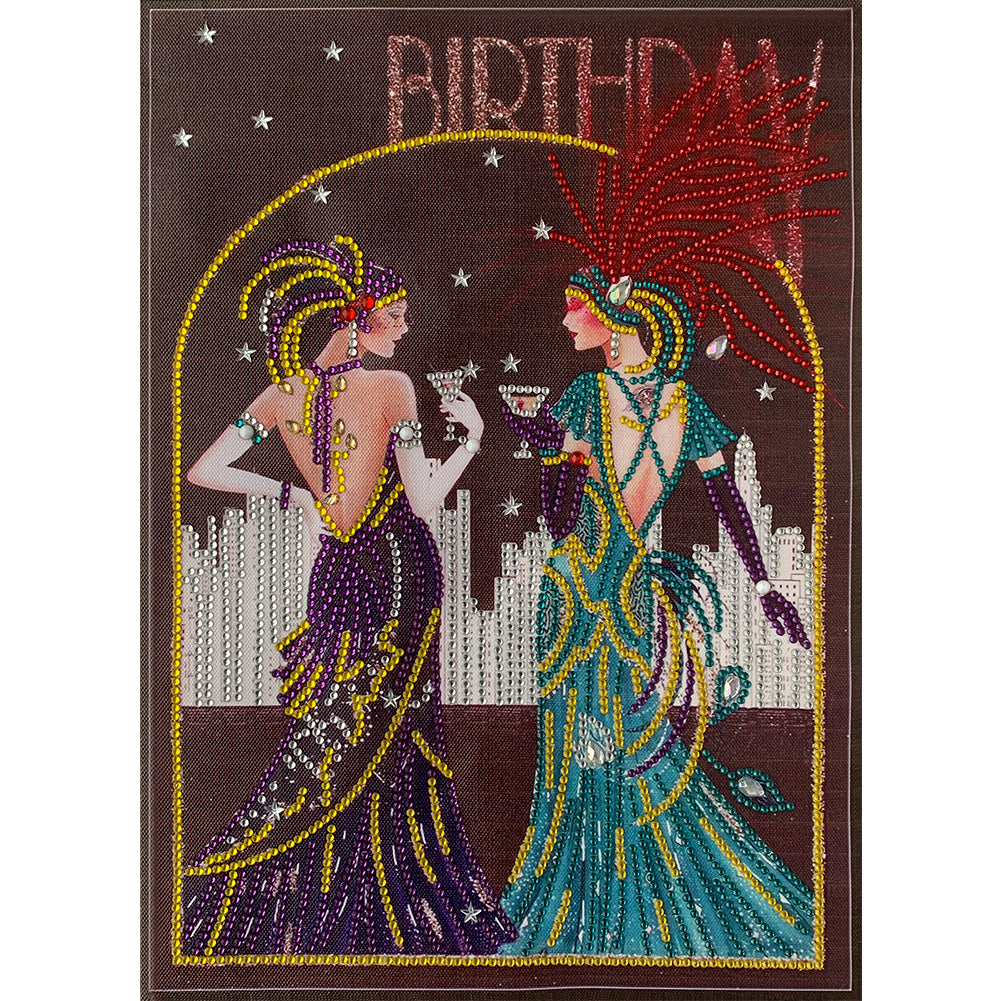 Lady - Special Shaped Drill Diamond Paintng 30*40CM