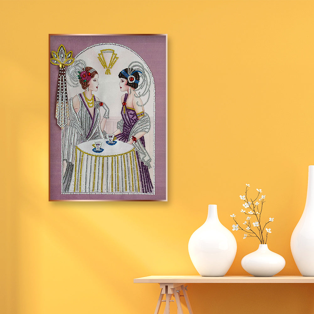 Lady - Special Shaped Drill Diamond Paintng 30*40CM