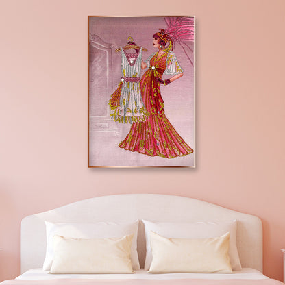 Lady - Special Shaped Drill Diamond Paintng 30*40CM
