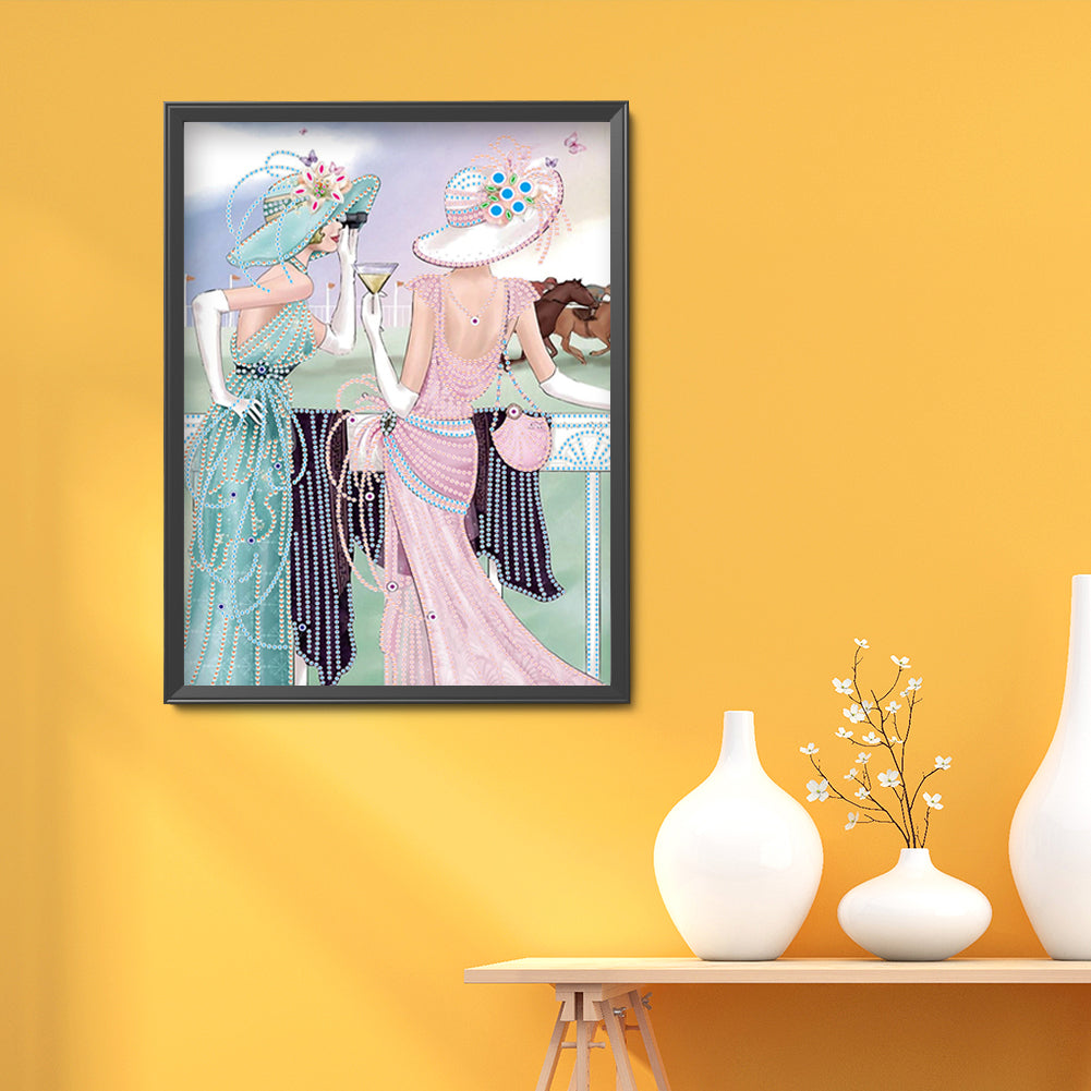 Lady - Special Shaped Drill Diamond Paintng 30*40CM