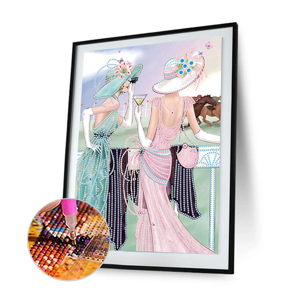 Lady - Special Shaped Drill Diamond Paintng 30*40CM