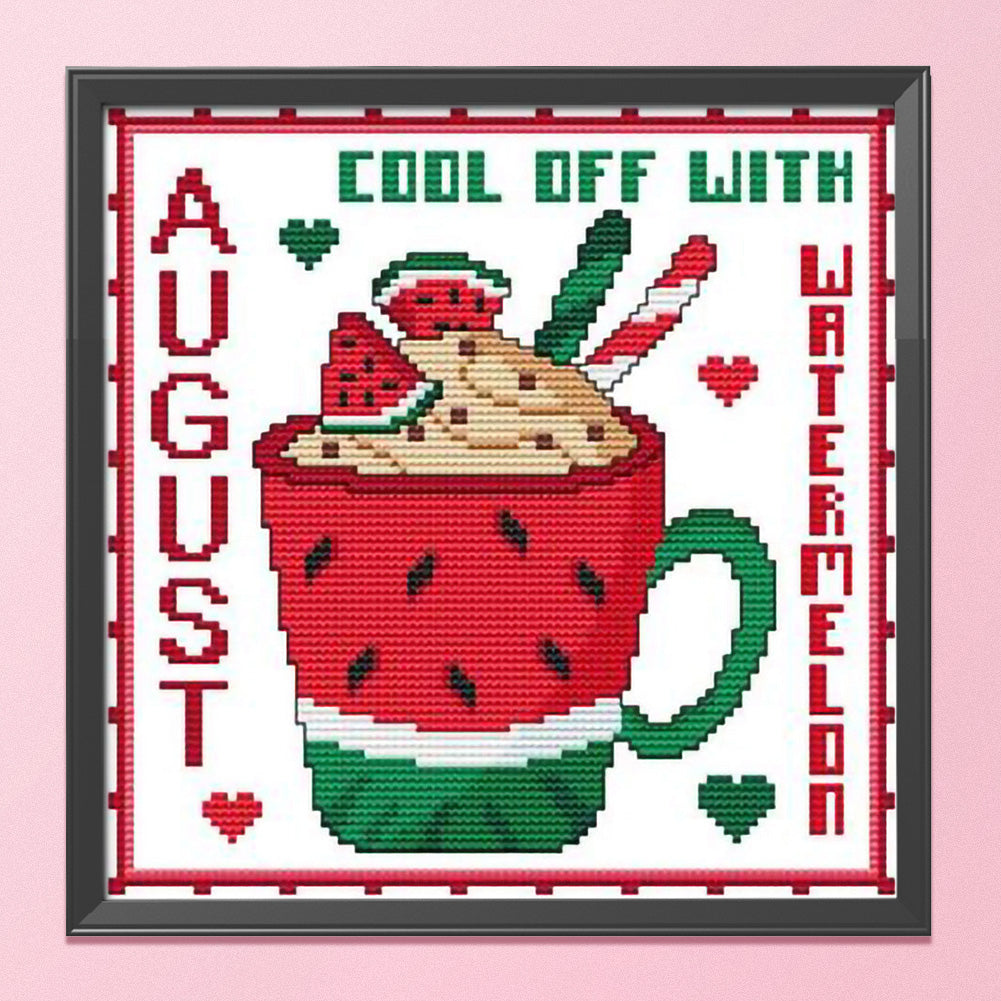 Month - 11CT Stamped Cross Stitch 35*35CM