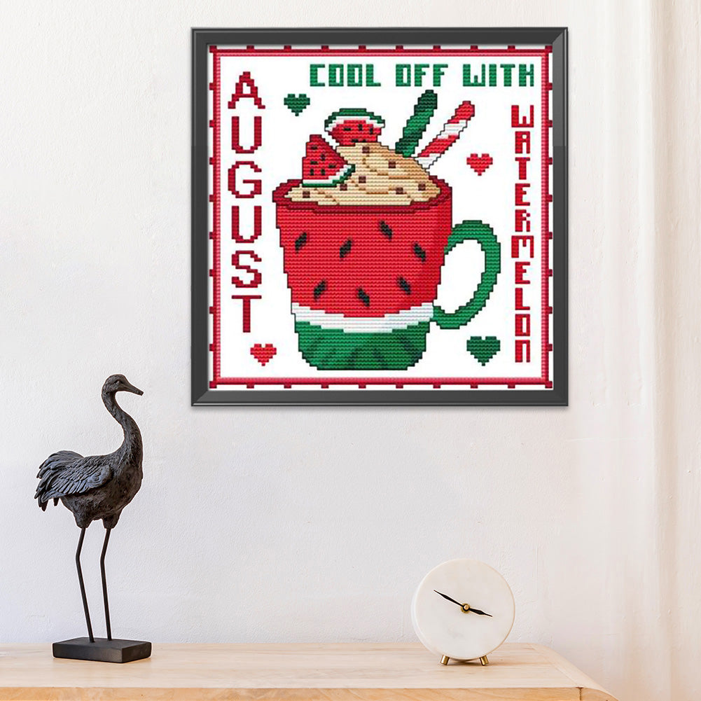 Month - 11CT Stamped Cross Stitch 35*35CM