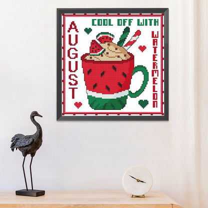 Month - 11CT Stamped Cross Stitch 35*35CM