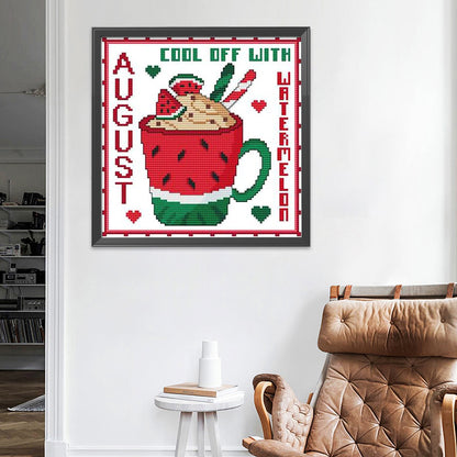 Month - 11CT Stamped Cross Stitch 35*35CM