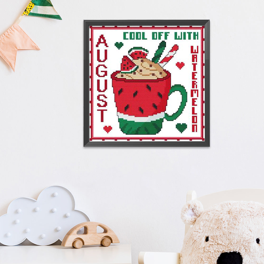Month - 11CT Stamped Cross Stitch 35*35CM