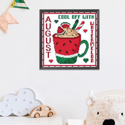 Month - 11CT Stamped Cross Stitch 35*35CM