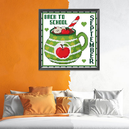 Month - 11CT Stamped Cross Stitch 35*35CM