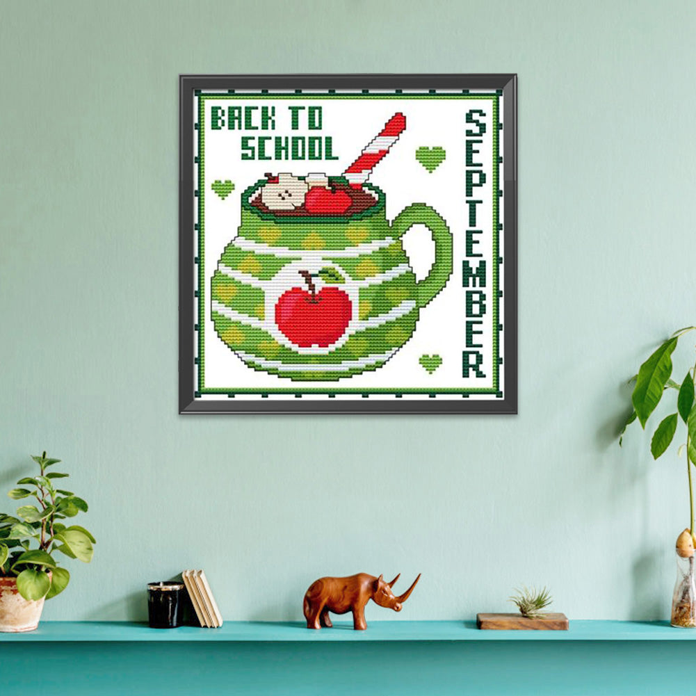 Month - 11CT Stamped Cross Stitch 35*35CM